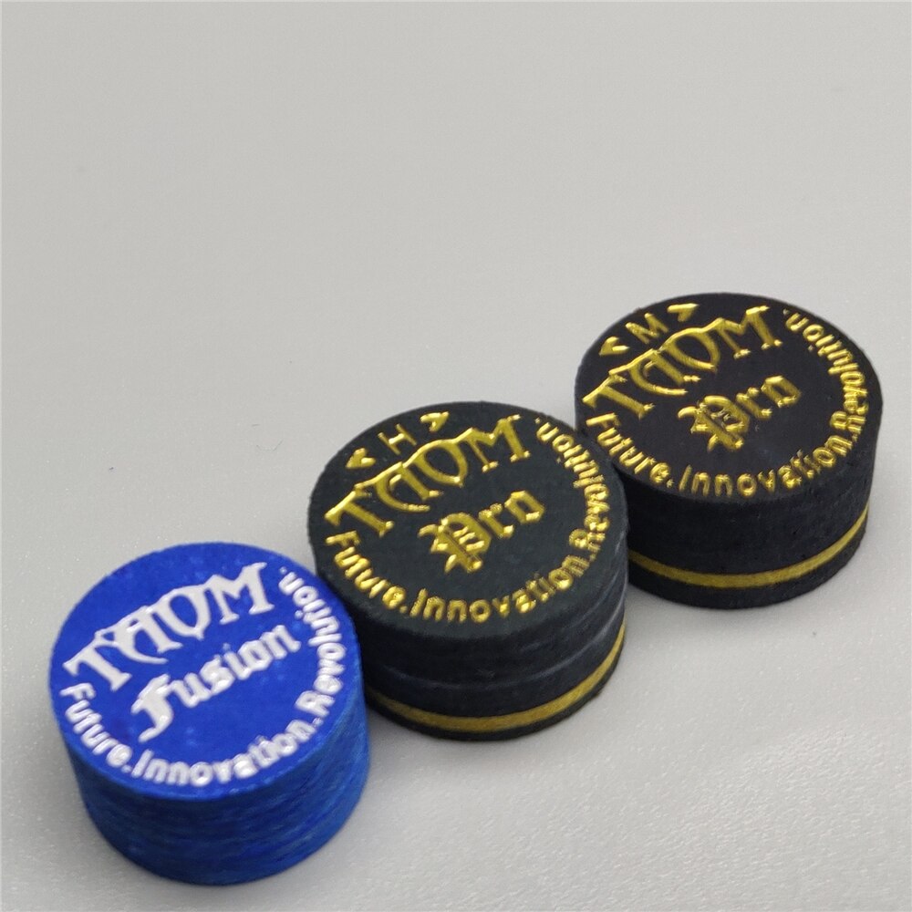 Pool Cue Tips Taom Fusion Tip 14mm Finland Pro Tips Medium / Hard Billiard Cue Stick Tips Billiard Accessories