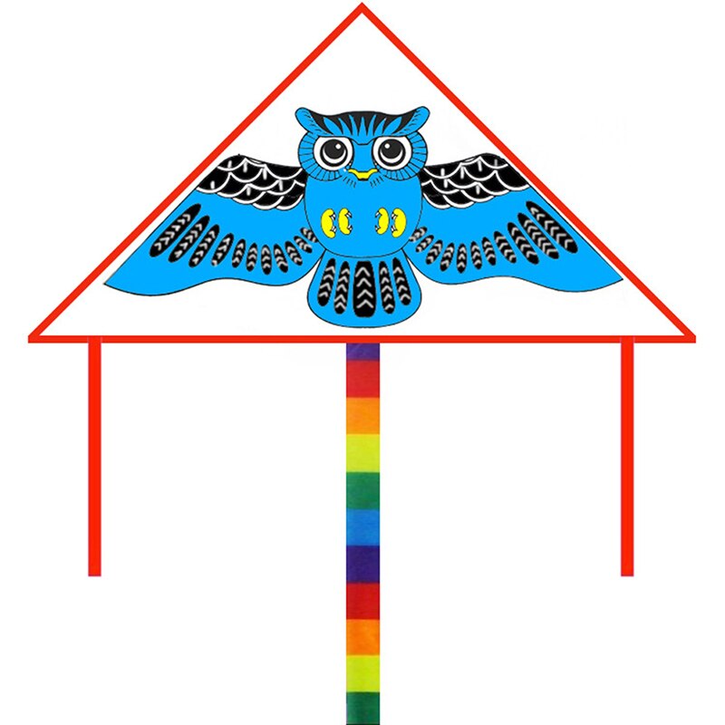 Cometas Grafiti de manualidades de nailon para exteriores para niños, cometa triangular en blanco, se puede pintar, juguetes voladores con líneas de 30m