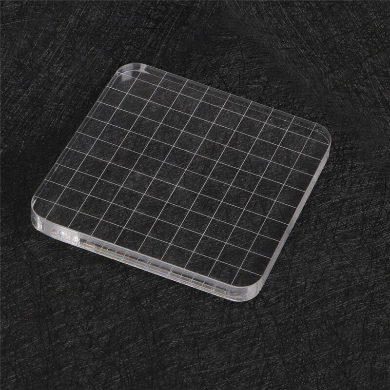 Clear Stempels Acryl Blok Scrapbooking Transparante Postzegels Diy Handvat Stamping Fotoalbum Essentiële Stempelen Blokken: D 10X10CM