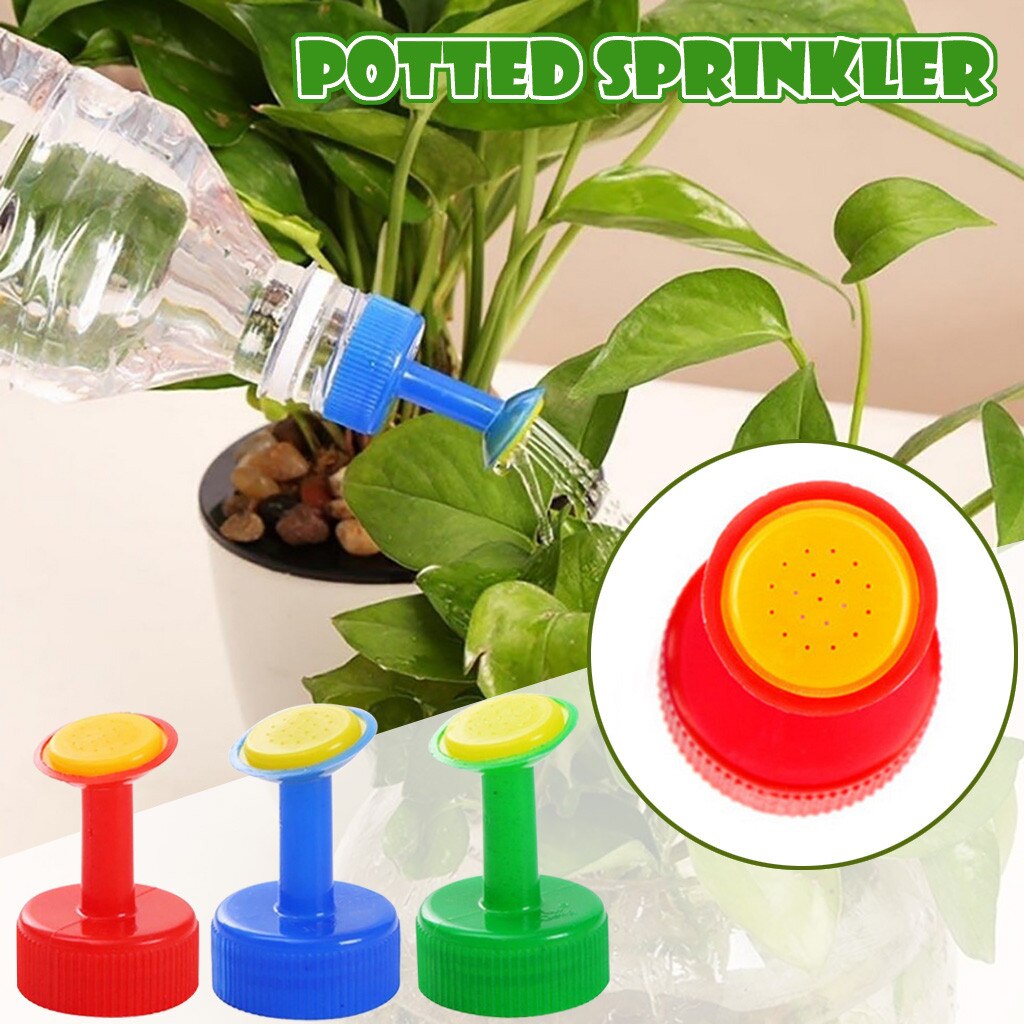 3pcs plastica Sprinkler ugello bottiglia Top annaffiatoio pianta da giardino Sprinkler semi d'acqua piantine irrigazione Giardinaggio