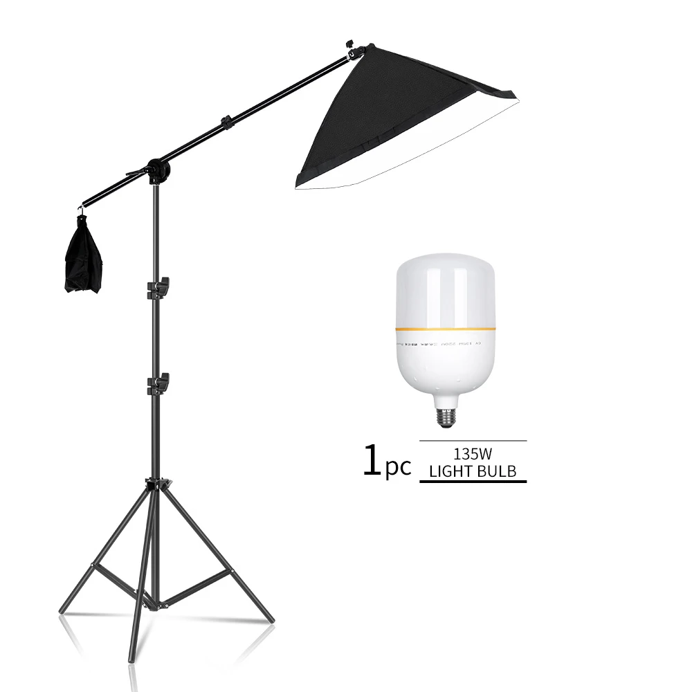 Kit di illuminazione Softbox per fotografia professionale 50x70CM Sistema di illuminazione continua Soft Box Attrezzatura per studio fotografico per principianti