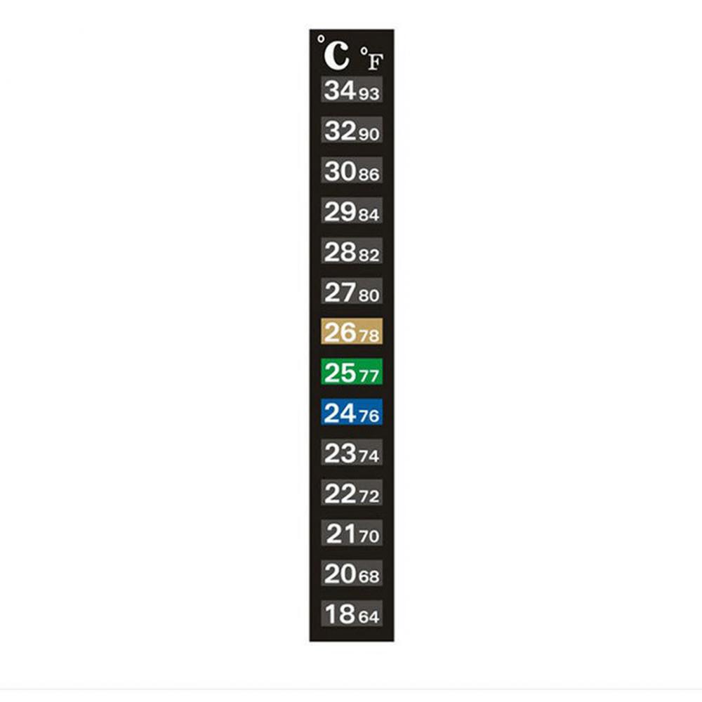 Aquarium Aquarium Thermometer Temperatuur Sticker Aquarium Accessoires Digitale Dual Scale Stick-on Duurzaam: WHITE