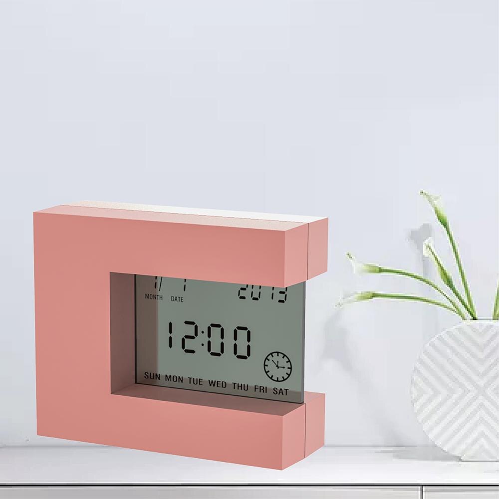 Electronic Desk Alarm clock Calendar with Count Down Timer and Thermometer for home office watch Battery Clock PLD