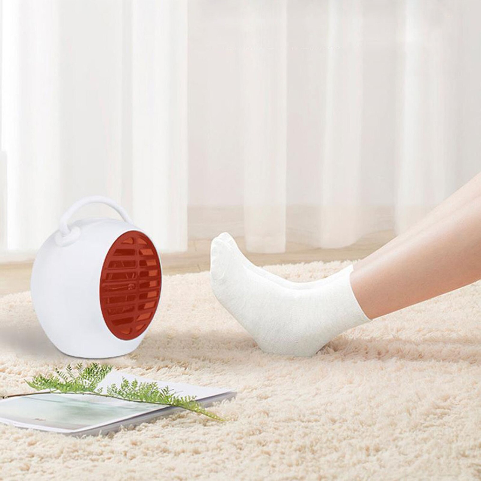 Space Heater, Fan Heater, Personal Mini Space Heater Portable Electric Heaters Fan for Office, Home