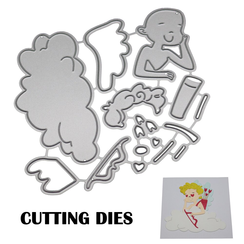 1 Set mini taglio muore in acciaio al carbonio Stencil per DIY