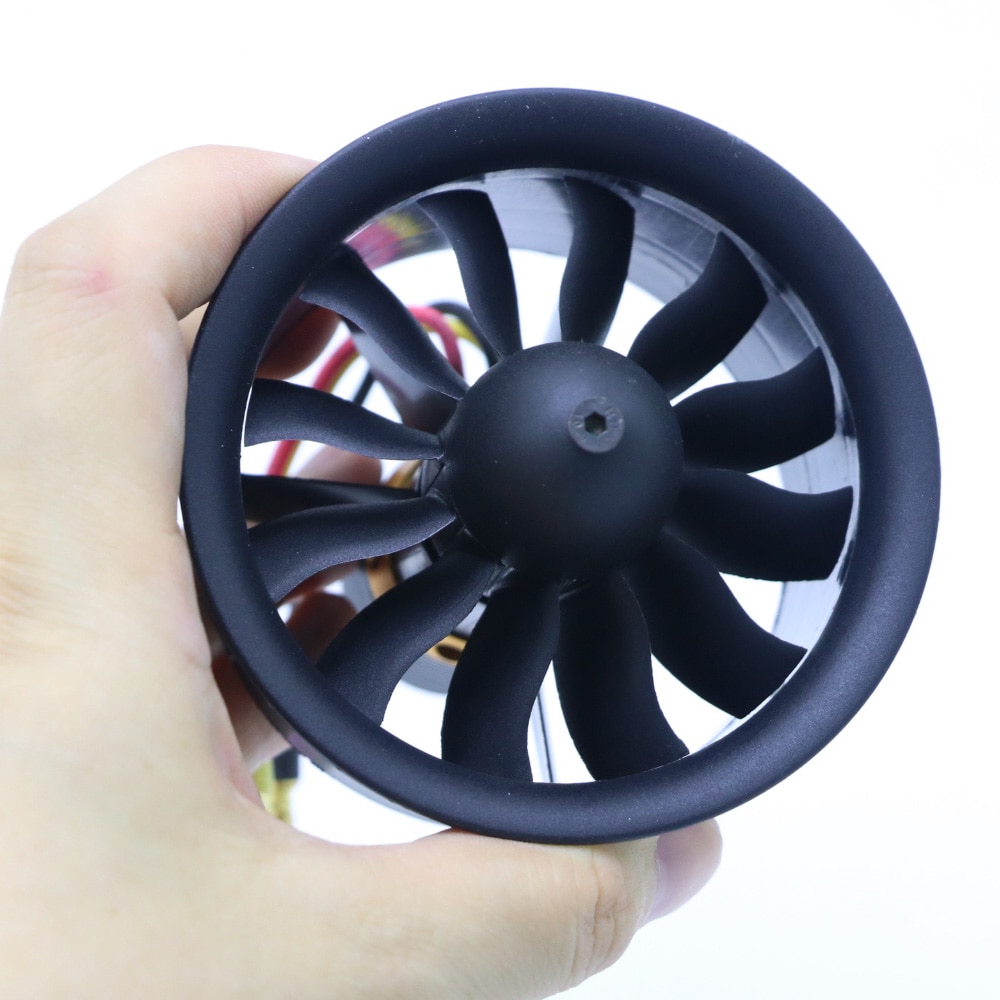 64mm 70MM 90MM 120MM 12 Blades Ducted Fan System EDF For Jet Plane with Brushless Motor RC Plane EDF RC Helicopter