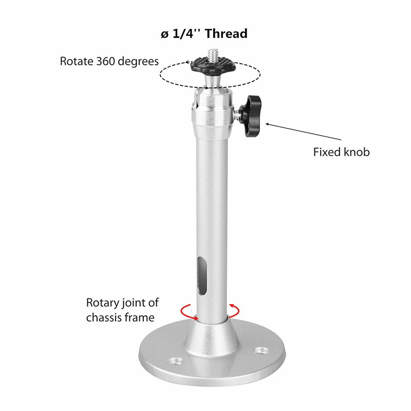 Tutoy 360° Universele Projectorhouder – Voor Muur Of Plafond – Aluminiumlegering, Draagkracht 5 Kg – Geschikt Voor Thuisbioscoop, Kantoor Of Mediaruimte