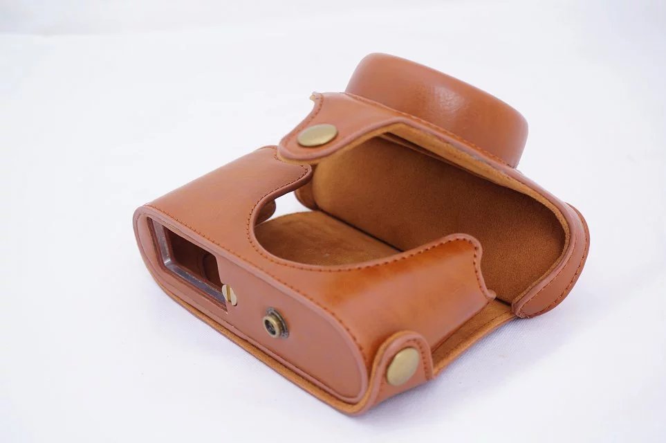 Jahrgang Video kamera tasche für Leica X1 X2 X-1 X-2 digitalkamera PU leder kamera tasche mit trageriemen nehmen batterie direkt