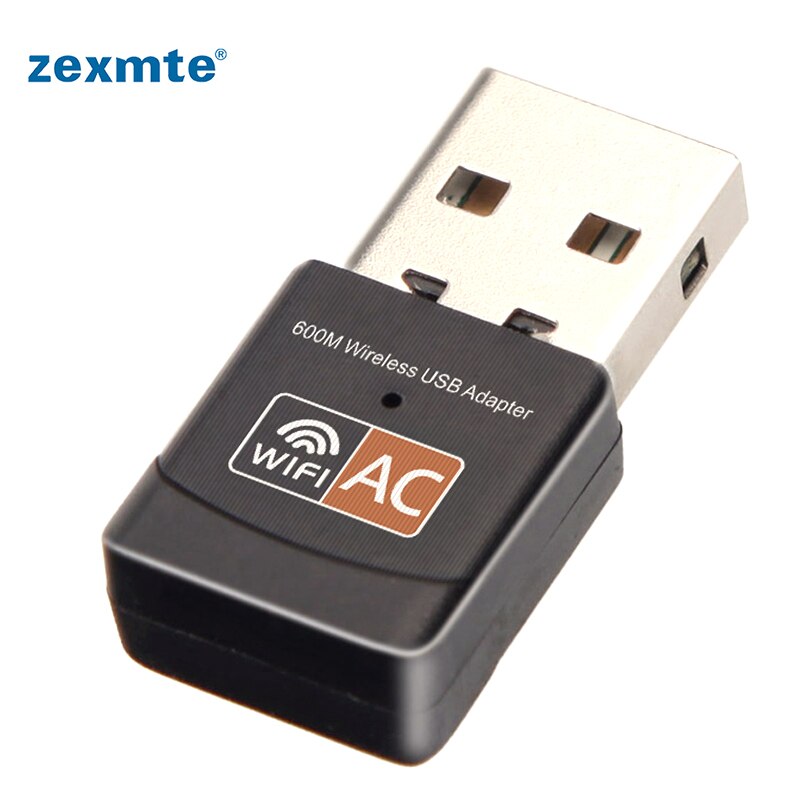 Zexmte Draadloze Usb Adapter Dual Band 2.4 Ghz/5.8 Ghz Netwerkkaart Voor Desktop Wifi Signaal Ontvanger Compatibel Met 802.11ac/B/G/N