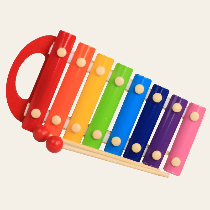 Vokmascot 2020 nuovo Imitat strumento musicale giocattolo cornice in legno xilofono bambini giocattoli per bambini regali educativi per bambini con 2 mazze