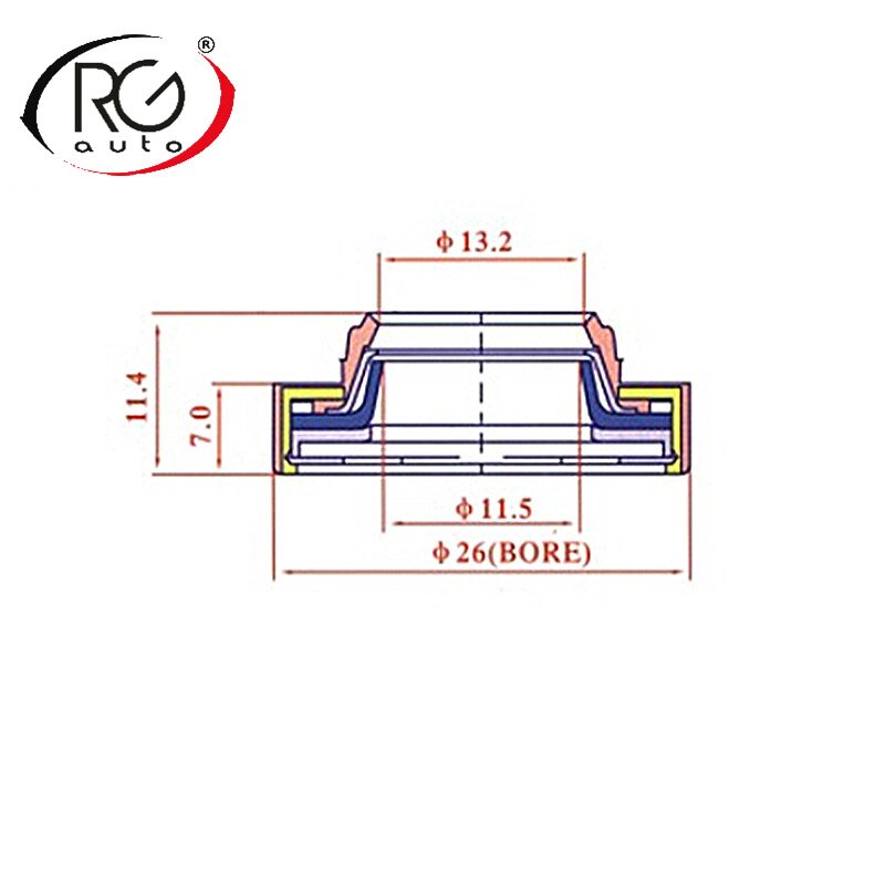 Automotive air conditioning compressor seal oil seal/Auto AC compressor LIP TYPE Rubber-mounted shaft seal