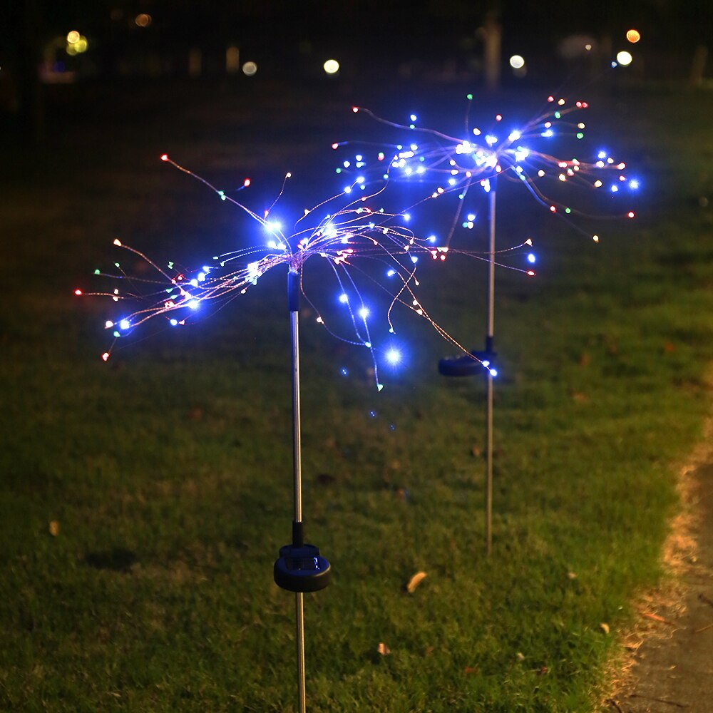 Solar Pendant Light Outdoor Indoor Hanging Solar Powered Shed Lights Waterproof Decoration Lamp for Barn Farm Garden Yard Patio: Multicolor / 2pcs 120 LED