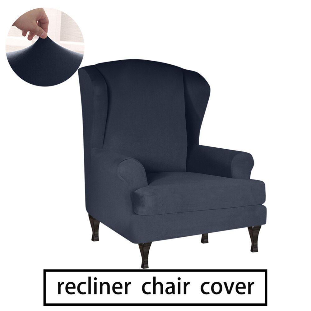 Chic Recliner Chair Cover Chic Household Chair Seat Slipcover Practical Chair Protector Home Ornament for Living Room Dining Roo: Navy