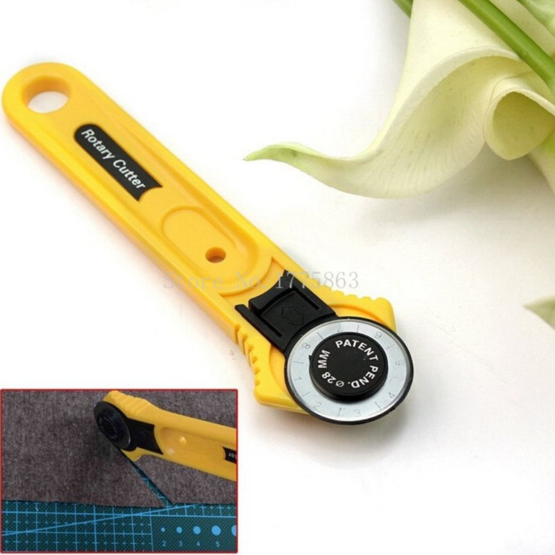 Accesorios de costura de 28mm, cortador de tela, cuchilla rotativa de corte Circular para artesanía de cuero, herramientas de costura DIY para Patchwork AA7761