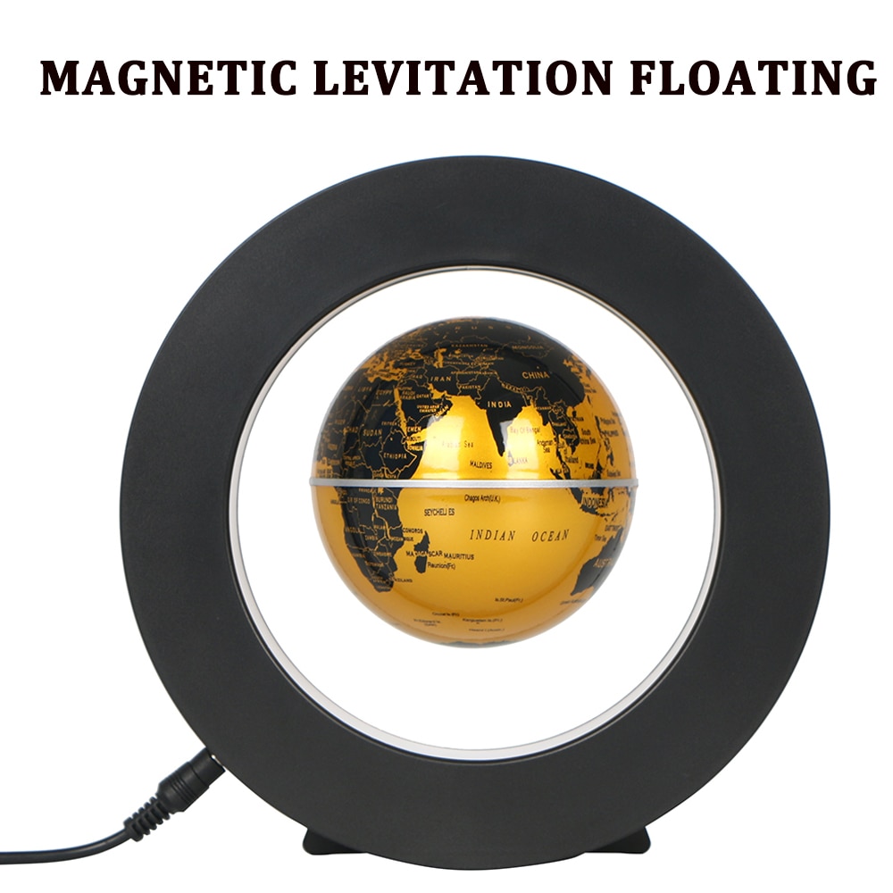 Globus Welt Karte 3,5 Zoll Magnetic Levitation Schwimm Tellurion Globus Welt Karte Anti Schwerkraft mit LED Licht Kreative