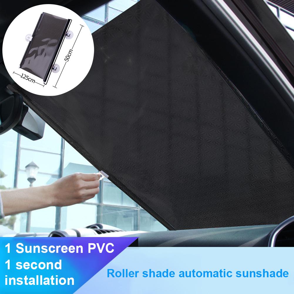 Auto Intrekbare Venster Schaduw Met Zuignap Pvc Materiaal Universele Voorruit Zonneklep Shade Window Visor Shield Cover
