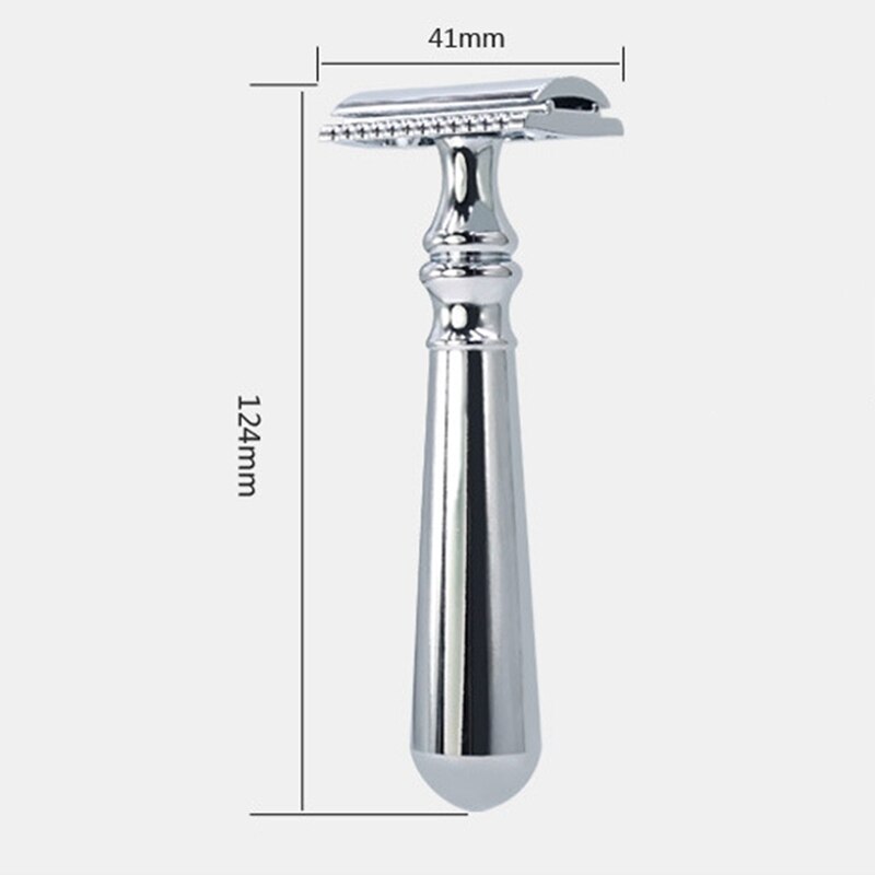 Adjustable Shaving Razor Double Edge Alloy Manual Handle Shaver Men Face Razor Shave Tool Kit