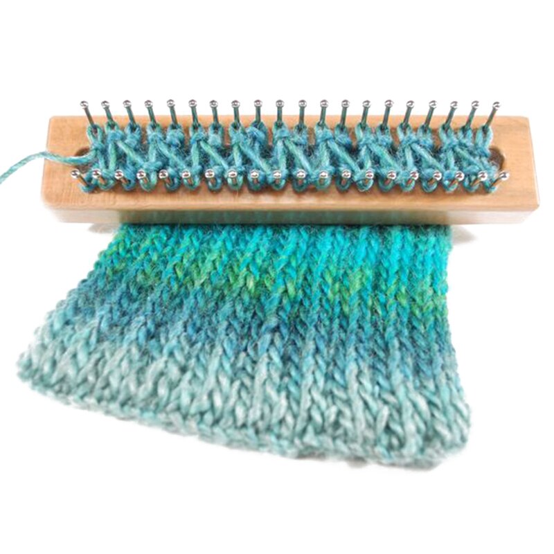 32 Pegs Knitting Tool Loom Board Hook Kit Sock Warmer Craft DIY Wristlet Scarf Weaving Tool Easy Use