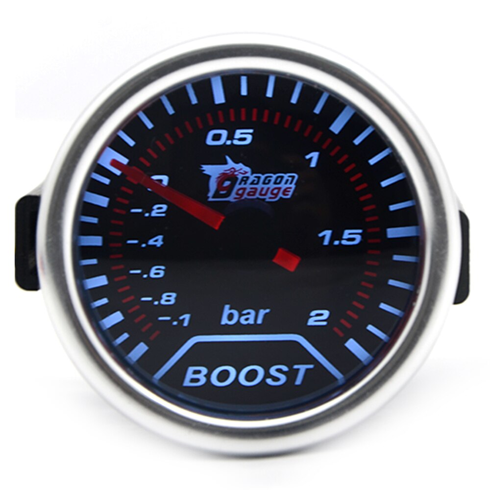 2" 52MM Universal Mechanical Turbo Boost Car Gauge 2.0 BAR Meter Auto White LED