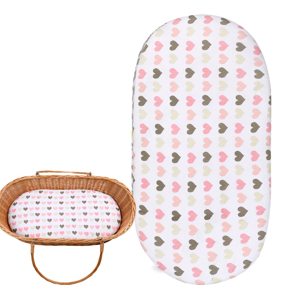 Bassinet Sheet Organic Cotton Rainbow Pad Covers Universal Fit For Bassinet Mattress Pad Hourglass For Boys &amp; Girls Pad Covers
