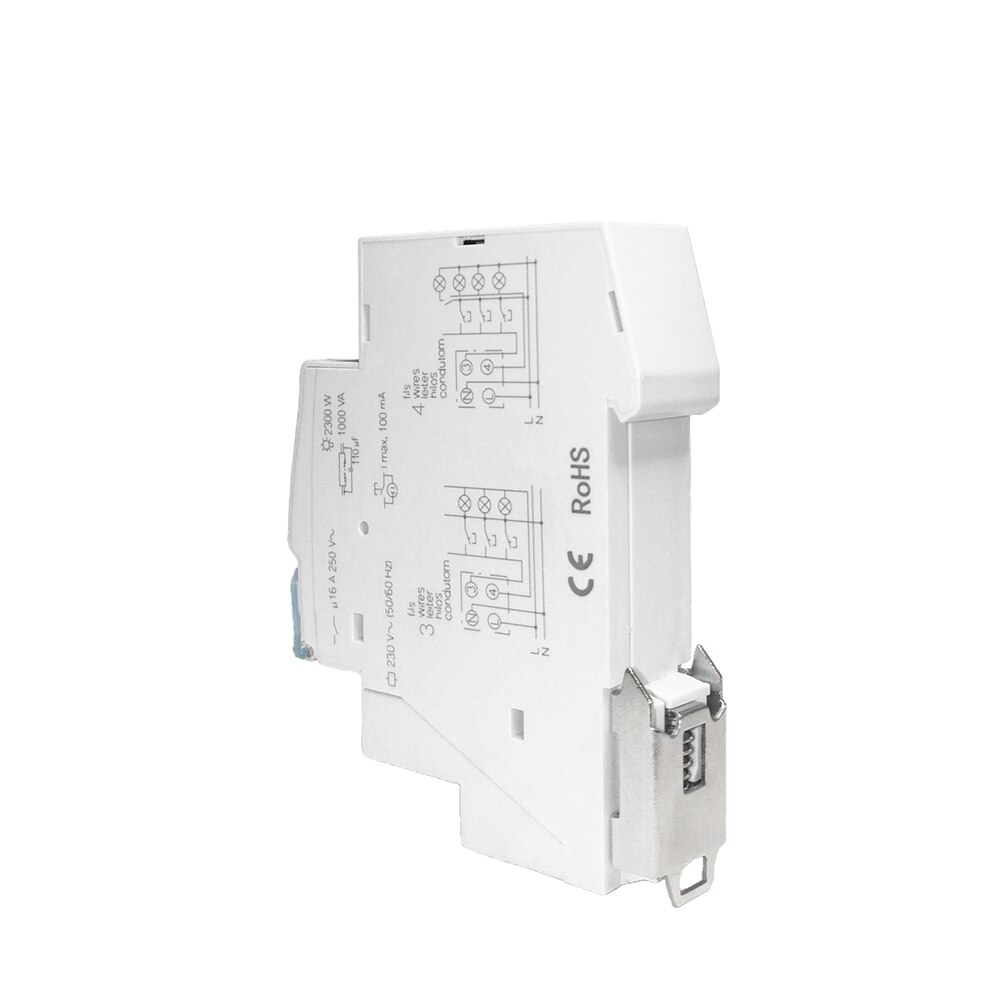 Mooie Trap Vertraging Schakelaar Tijdschakelaar Licht Vertragingstijd Relais 230V 16A 10 Minuten Bereik Voor Gang Verlichting controles