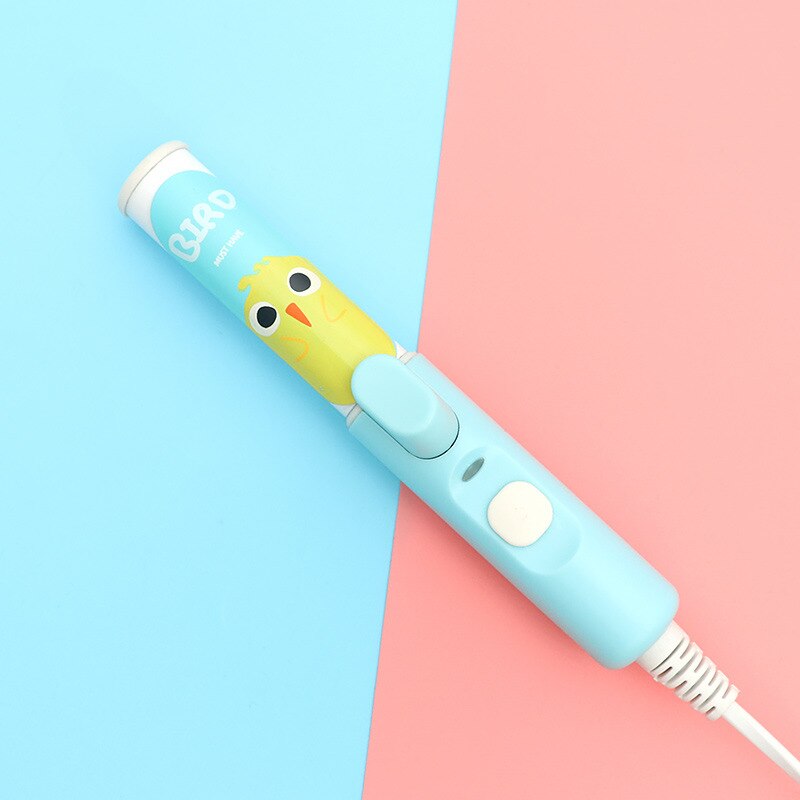 Buckle Mini Hair Curler Straightener Electric Splint Hair Curling Irons Travel Hair Tools Cute Candy Color Flat Iron: 07