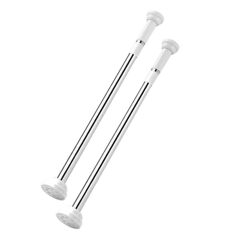 Tension Rod 28 to 48 Inches - Stainless Steel 1 Inch Round Shower Tension Rods Tension Curtain Rod Spring Tension Rods Adjustabl: Default Title