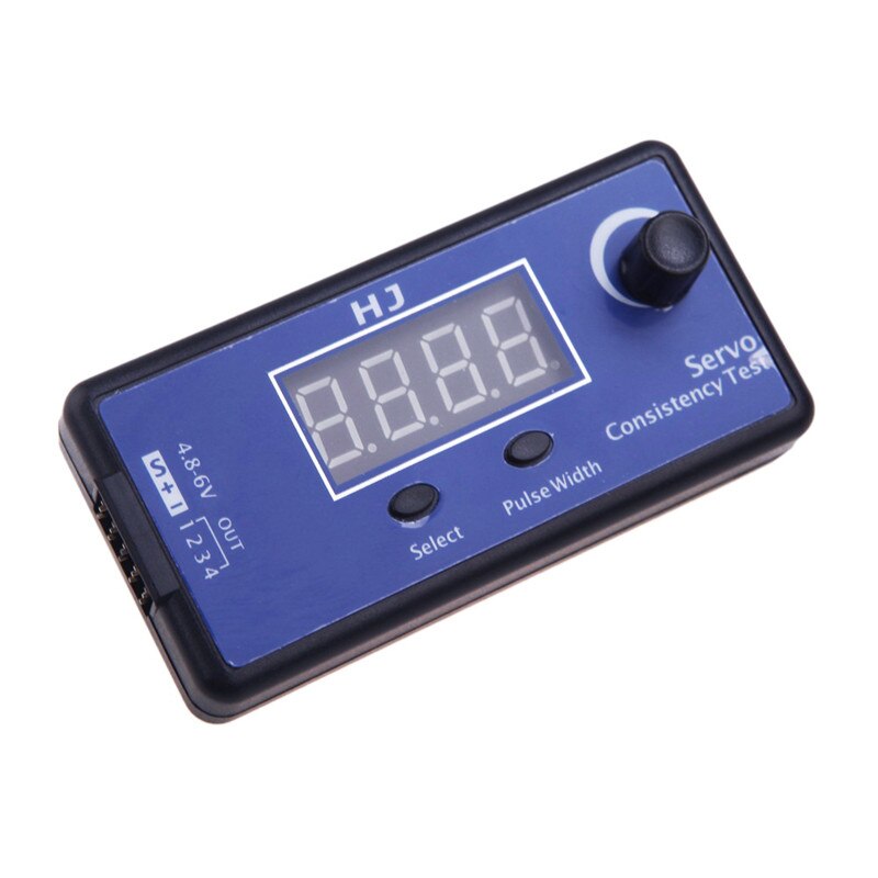 Digital 1-4s Servo Tester/ESC Consistency Tester for RC Airplane DC 5-6V 3 Modes Steering Gear Measurement for RC