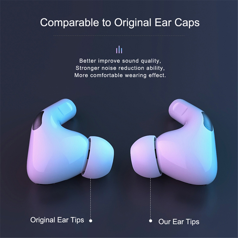 Vervangende hoofdtelefoon oortjes voor AirPods Pro 1e 2e oor Tips Knoppen Siliconen Rubber Oordopjes Cap Accessoires S/M/L Oorplug Cover