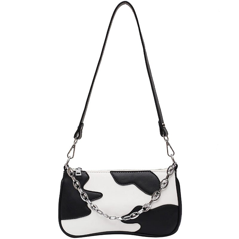 Contraste couleur carré chaîne sac fourre-tout en cuir PU femmes sac à main voyage épaule sac de messager sac à aisselles