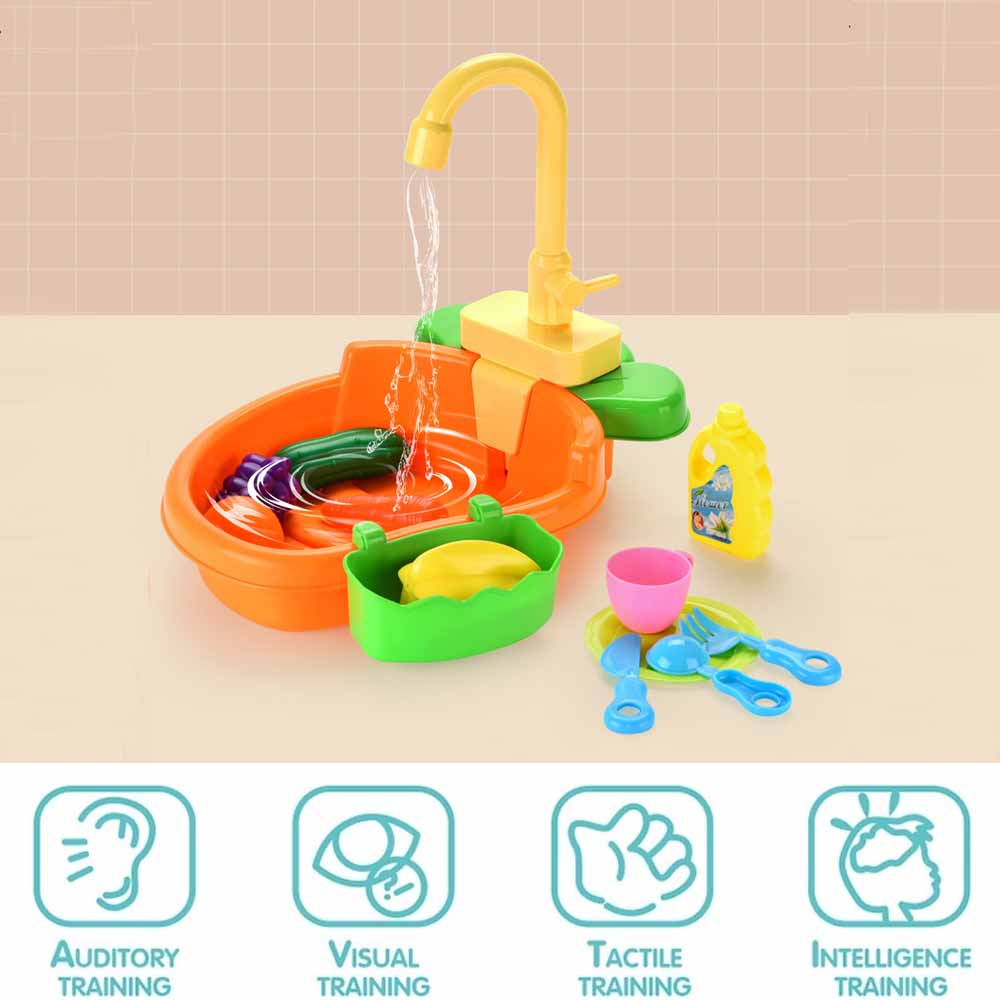 Aanrecht Speelgoed Elektrische Simulatie Vaatwasser Met Running Water Vaatwas Kinderen Keuken Speelgoed Pretend Speelhuis Speelgoed