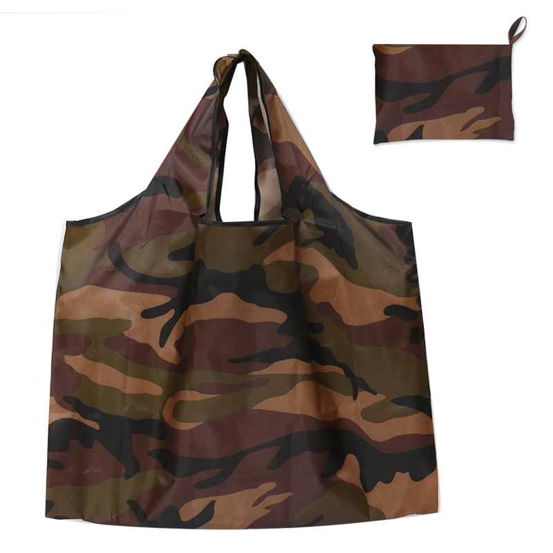 Printing Foldable Shopping Bags Environmental Protection Portable Grocery Bags Large Capacity Portable Storage Bags: Clear