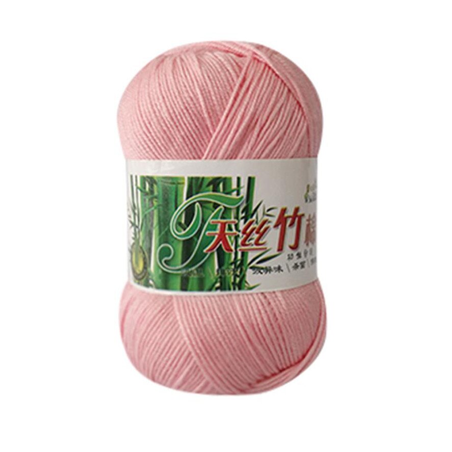 50g Kniting Bamboo Cotton Yarn 1PC Bamboo Fiber Cotton Warm Soft Natural Knitting Crochet Knitwear Wool Yarn 30: E