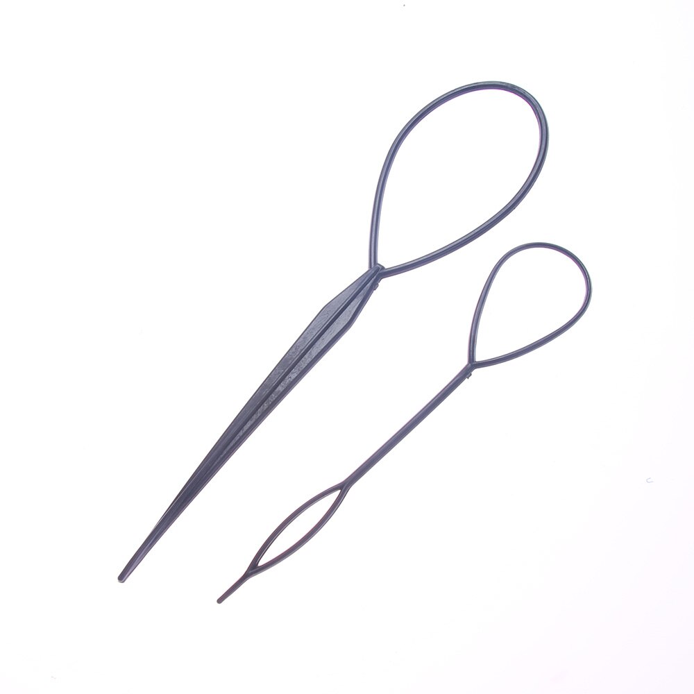 1 par hästsvans skapare plast ögla styling verktyg plast magiska toppsy svans hår fläta hästsvans styling maker clip tool 1 set