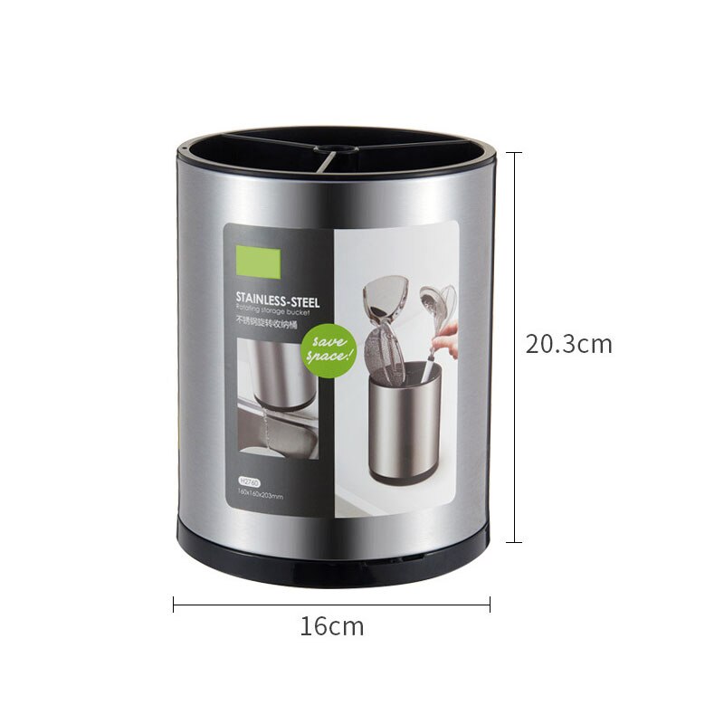 Rack Cutlery Organizer Tube Spoon Storage Box Knife Stand Block for Kitchen Cooking Tools Storage Chopstick Cage Tableware Drain: H2760