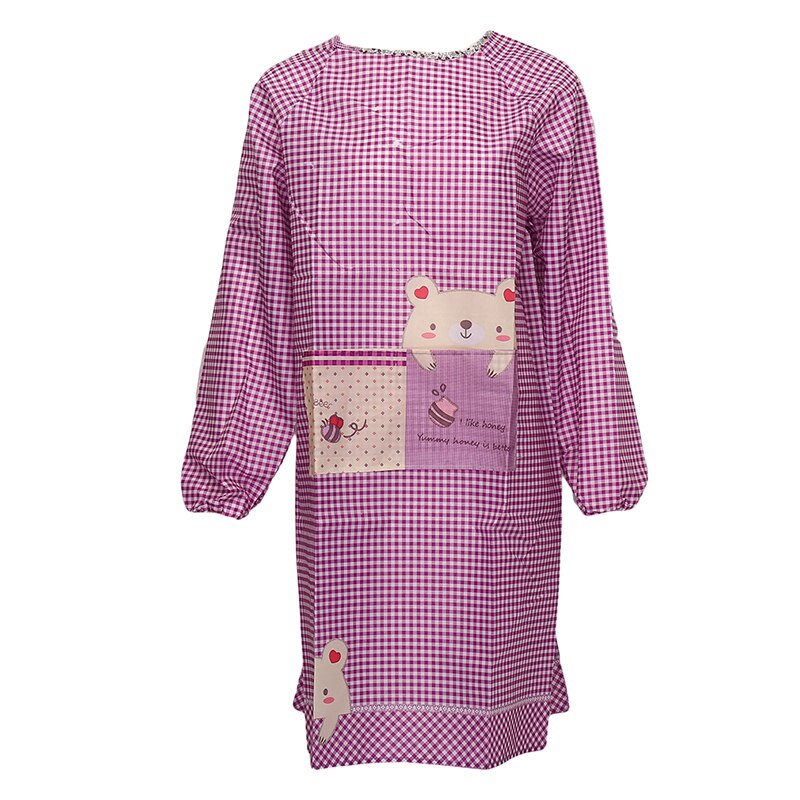 Delantal de cocina con cremallera de manga larga para hombre y mujer, mono impermeable y resistente al aceite, ropa protectora, bata para adulto