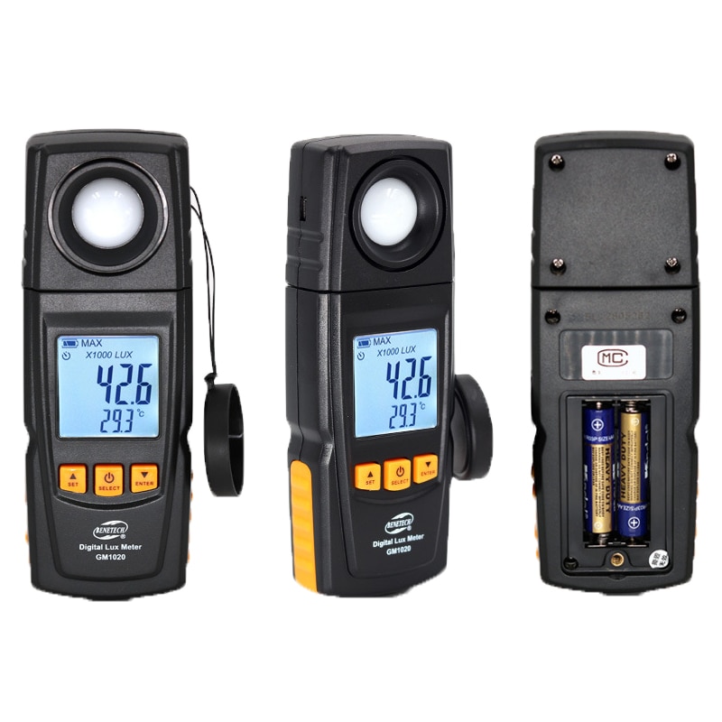 1Pcs GM1020 200,000 Digital Light Meter Luxmeter Meter Luminometer