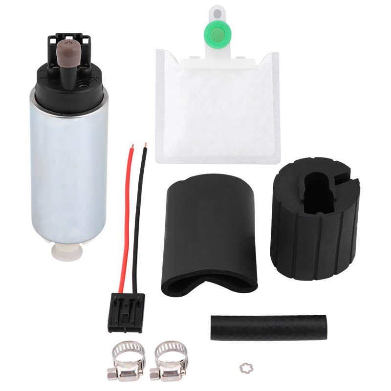 255LPH Universal High Pressure Water Pump Electric In Tank Fuel Injection Pump with Installation Kit GSS342 Pump