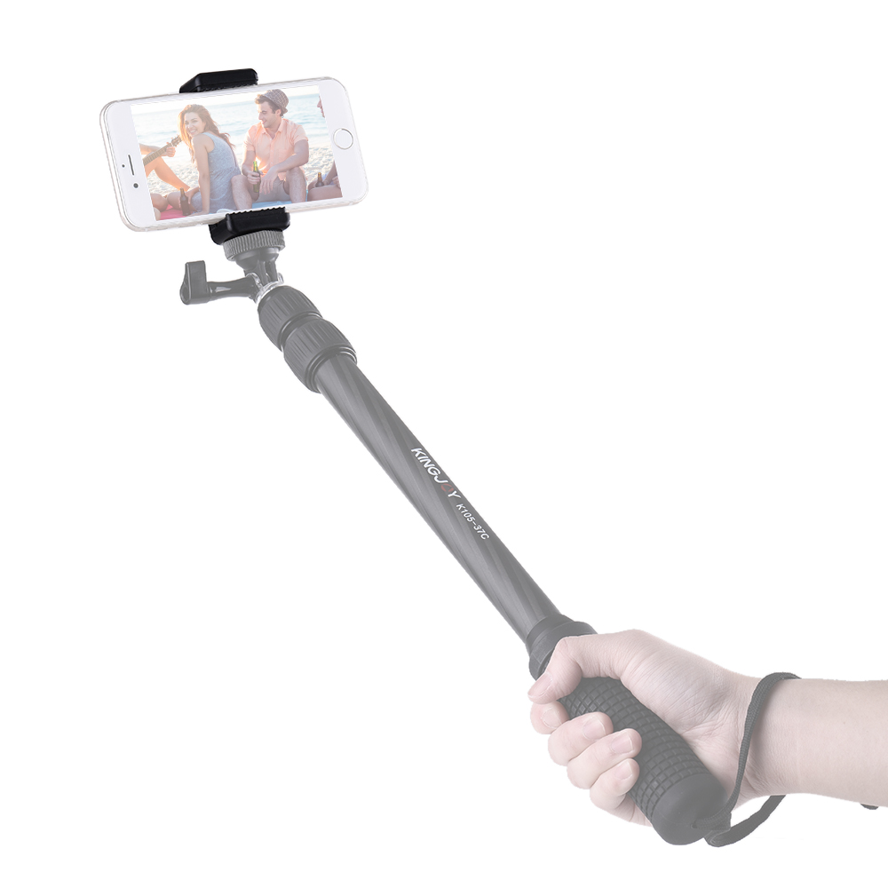 Verstelbare Telefoon Houder Clip Beugel Klem Mount met 1/4 "Schroef Gat voor Selfie Zelfontspanner Monopod Statief voor iPhone Smartphone