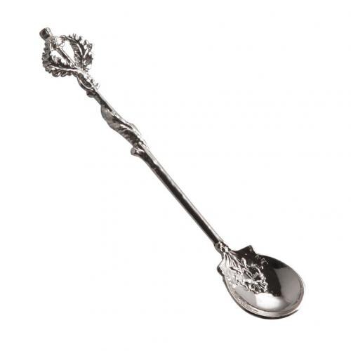 Vintage fleur feuille sculpture cuisine thé café Dessert cuillère Table décor couverts: Argent