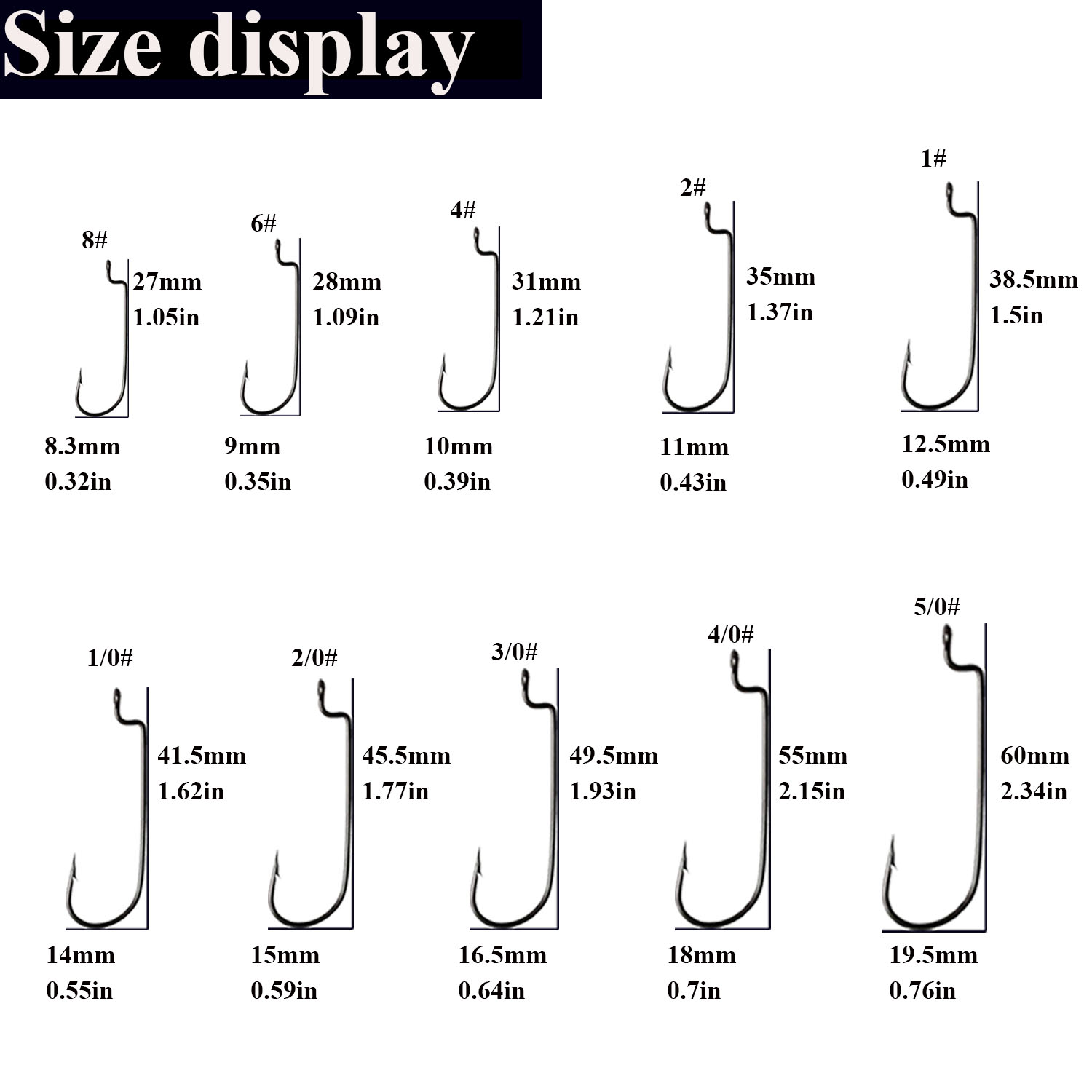 10pcs pesca Offset gancio in acciaio al carbonio manovella stretta amo da pesca gancio spinato morbido esca accessori da pesca