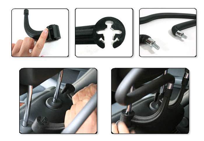 Perchas de asiento de coche, reposacabezas de asiento automático, soporte para colgar ropa, chaquetas, bolsas, soporte para abrigo, accesorios para coche