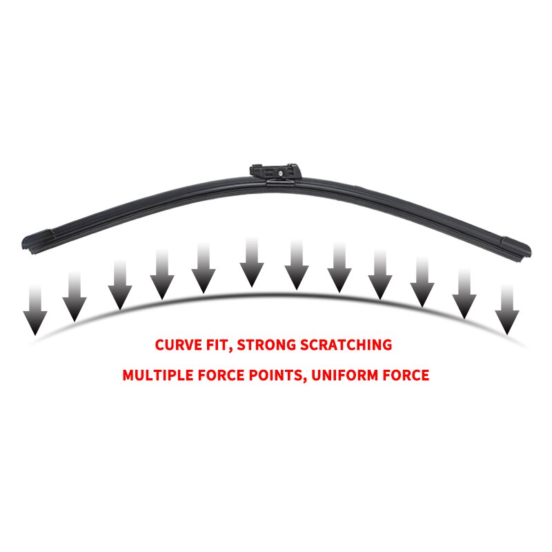 2Pairs Universal Car Wiper Blade Refill Natural Silicone Rubber Windscreen Windshield Car Accessories