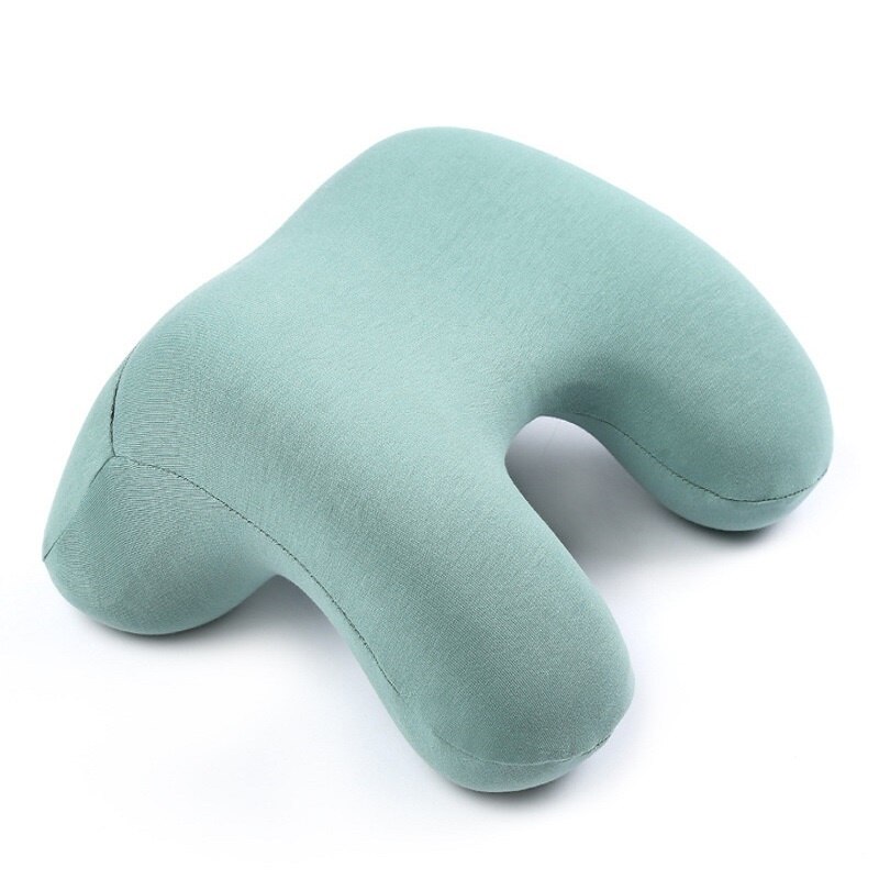 Travel Artifact Nap Pillow Ergonomic Portable Memory Foam Office Car Sleeping Train Plan Sleep Multifunctional Nap Pillow: green