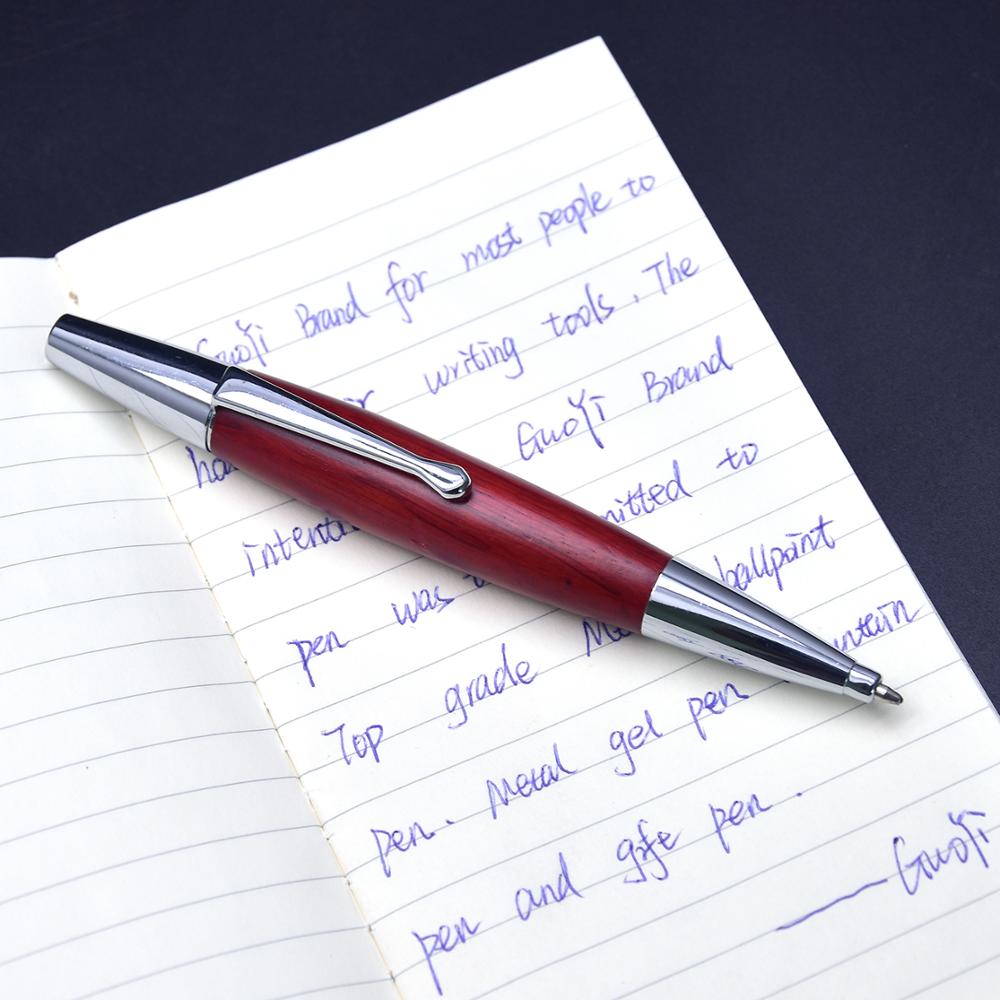 Guoyi A227 wooden ballpoint pen learning office school stationery luxury hotel business pen