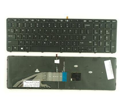 Neue Tastatur für HP ProBook 450 G3 G4/455 G3 G4/470 G3/470 G4 Schwarz Rahmen mit Backlit Keine punkt UNS: backlit point kb