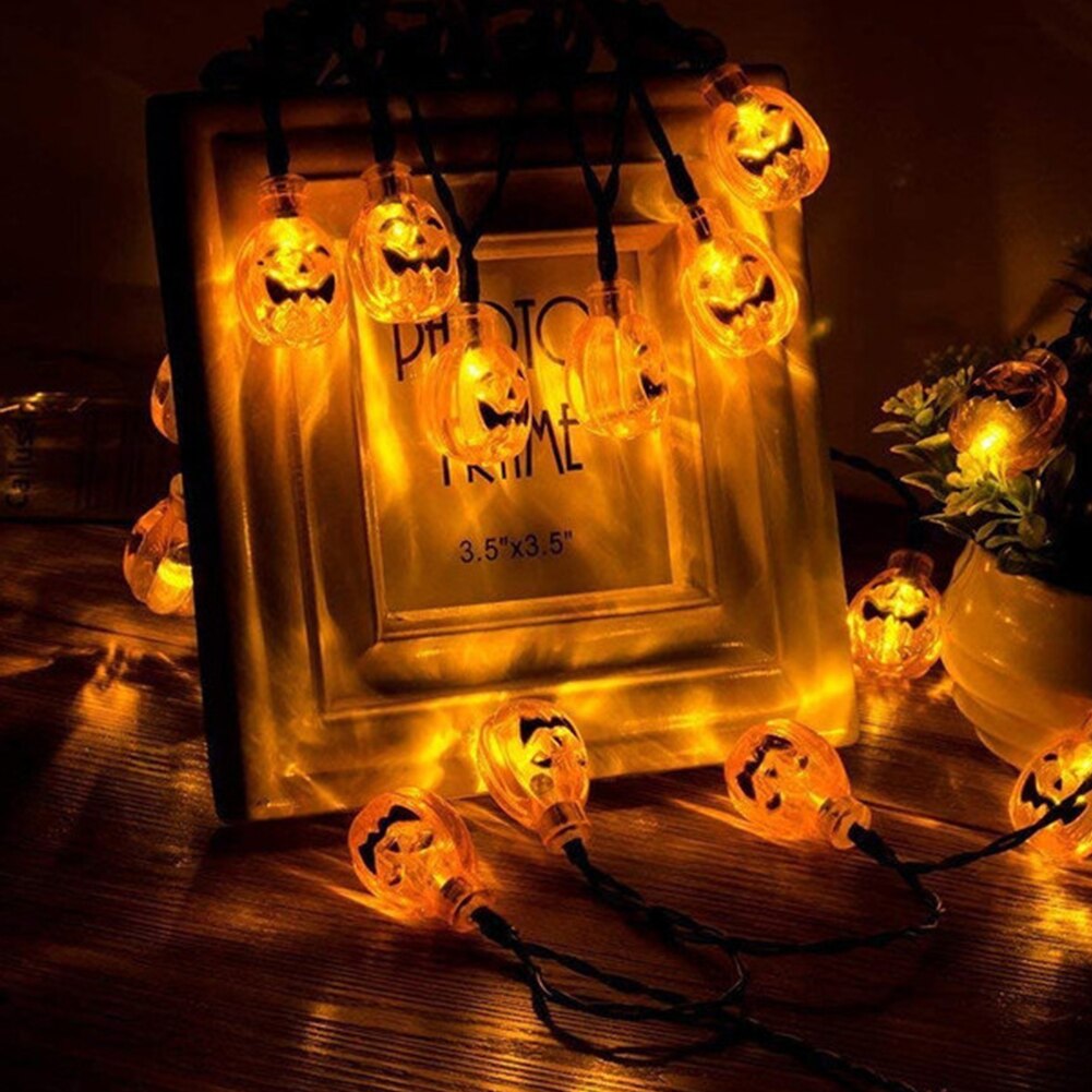 Jardin extérieur décor à la maison Led saisonnier éclairage fil fête à piles Halloween lumières nuit lampe tenture murale