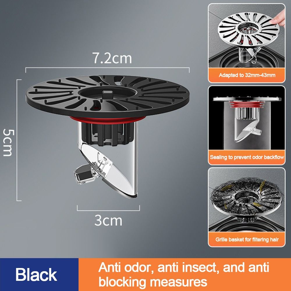 Núcleo de drenaje de piso Universal antiolor, tapón de colador de alcantarillado, filtro de drenaje de lavabo extraíble, accesorios de cocina y baño: YELLOW