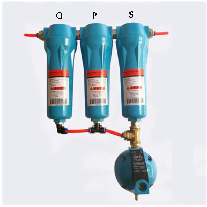 Automatische droge 3/4 " olie-waterafscheider 015 q/ p/s/c luchtcompressor accessoires perslucht precisiefilterdroger qpsc
