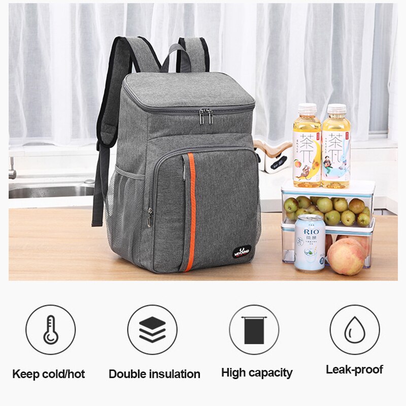 Thermal Backpack Waterproof Thickened Cooler Bag Box Large Insulated Bag Picnic Cooler Backpack Refrigerator Bag 8L/23L/28L